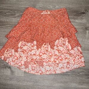 Altar’d State Floral Orange Skirt